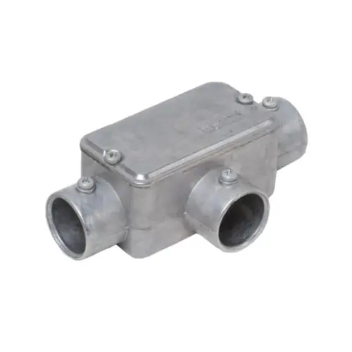 Condulete Aluminio Cinza ( T ) 1.1/2" Tampa Cega Vedada PVC BSP Wetzel