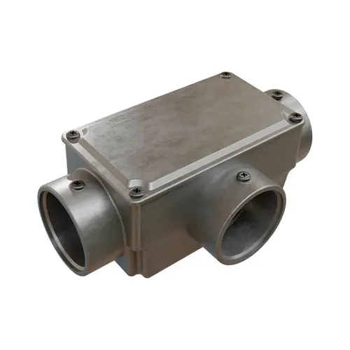 Condulete Aluminio s/Pintura ( T ) 1.1/4" c/Tampa s/Rosca Wetzel
