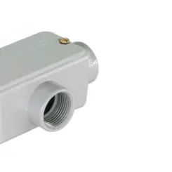 Condulete Aluminio Cinza ( X ) 1" Tampa Cega Vedada PVC BSP Wetzel