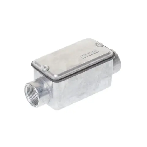 Condulete Aluminio Cinza ( C ) 1.1/2" Tampa Cega Vedada PVC BSP Wetzel