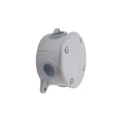 Caixa Passagem Aluminio 1/2" Redonda Cinza Wetzel