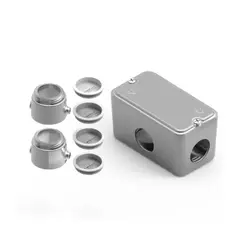 Kit Condulete Aluminio Prata ( X ) 3/4" C/Tampa Cega Wetzel