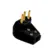Plug Macho 90° 2P+T 10A 250V Preto Ilumi