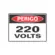 Placa Sinalizacao Poliestireno 15X20Cm Perigo 220 Volts Sinalize