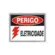 Placa Sinalizacao Poliestireno 15X20Cm Perigo Eletricidade Sinalize