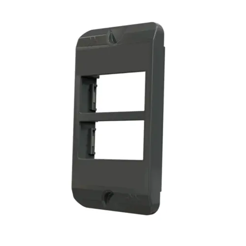 Tampa Condulete PVC 1" 2 Modulos Horizontal Cinza Wetzel