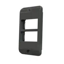 Tampa Condulete PVC 1" 2 Modulos Horizontal Cinza Wetzel