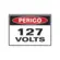 Placa Sinalizacao Poliestireno 15X20Cm Perigo 127 Volts Sinalize