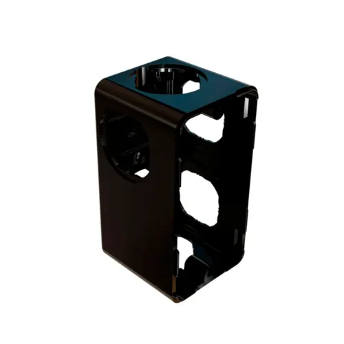 Condulete Multiplo PVC ( L ) 6 Saidas Preto 1/2" 3/4" Wetzel