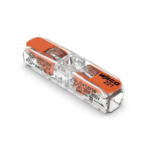 Conector Emenda Reto C/ Alavanca P/ Fio 0,14 a 4mm 32A 60513342 Wago