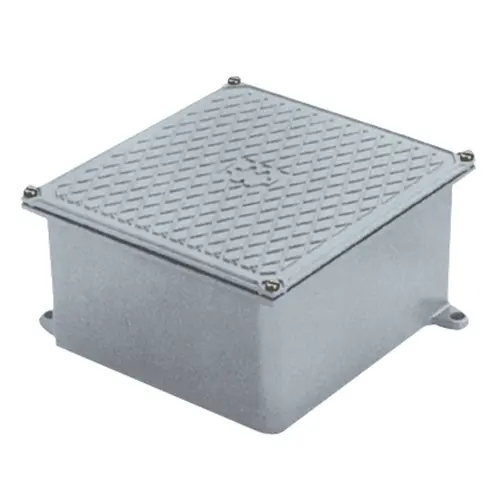 Caixa Passagem Aluminio Cinza 2020-10 Tampa Reversivel Wetzel
