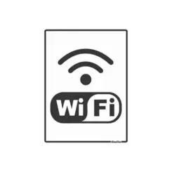 Placa Sinalizacao Poliestireno 15X20Cm Internet Wi Fi Sinalize