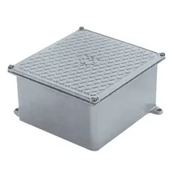 Caixa Passagem Aluminio Cinza 1515-10 Tampa Reversivel Wetzel