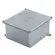 Caixa Passagem Aluminio Cinza 1515-10 Tampa Reversivel Wetzel