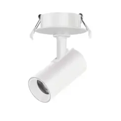 Spot Canopla LED Direcionavel Embutir 7W 3000K Bivolt Branca Foxlux