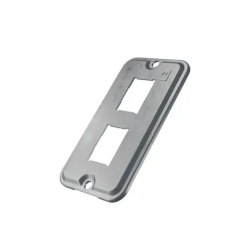 Tampa Condulete Aluminio 1" P/ 2 RJ s/Moldura s/Pintura Wetzel