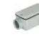 Condulete Aluminio Cinza ( X ) 1/2" Tampa Cega Vedada PVC BSP Wetzel