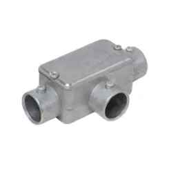 Condulete Aluminio Cinza ( T ) 1.1/4" Tampa Cega Vedada PVC BSP Wetzel