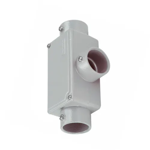 Condulete Aluminio Cinza ( X ) 2.1/2" Tampa Cega Vedada PVC BSP Wetzel