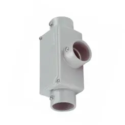 Condulete Aluminio Cinza ( X ) 2.1/2" Tampa Cega Vedada PVC BSP Wetzel