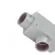Condulete Aluminio Cinza ( X ) 2.1/2" Tampa Cega Vedada PVC BSP Wetzel