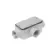 Condulete Aluminio Cinza ( X ) 2.1/2" Tampa Cega Vedada PVC BSP Wetzel