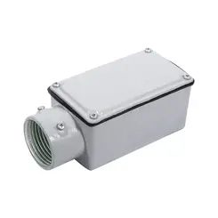 Condulete Aluminio Cinza ( E ) 2.1/2" Tampa Cega Vedada PVC BSP Wetzel