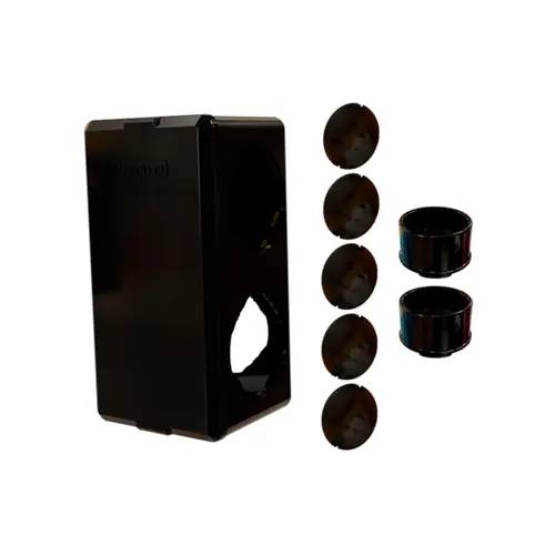 Conjunto Condulete PVC 1" c/Tampa Cega Preto Wetzel