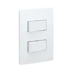 Conjunto 2 Interruptores Simples 16091321 Branco Esatta Weg