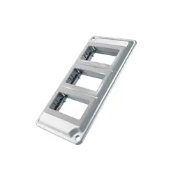 Tampa Condulete PVC 1" 3 Postos Horizontais Cinza Wetzel
