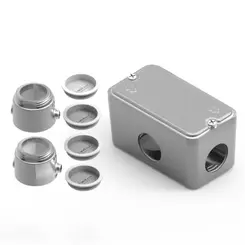Conjunto Condulete Aluminio ( X ) 1" Tampa Cega Wetzel