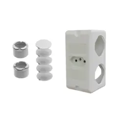Conjunto Condulete PVC 1" c/1 TomadaS 20A Branco Wetzel