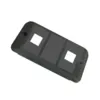 Tampa Modular Condulete PVC 1/2” e 3/4” 3 Postos Horizontais P/ 2 RJ45 Preto Wetzel