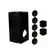 Conjunto Condulete PVC 3/4" c/Tampa Cega Preto Wetzel