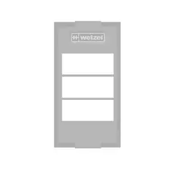 Tampa Condulete PVC 1/2" 3/4" 3 Modulos HorizontalCinza Wetzel
