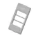 Tampa Condulete PVC 1/2" 3/4" 3 Modulos HorizontalCinza Wetzel
