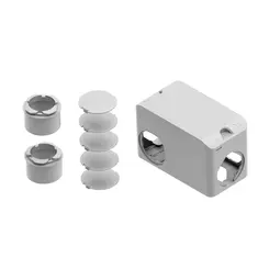 Conjunto Condulete PVC 3/4" c/Tampa Cega Branco Wetzel