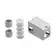 Conjunto Condulete PVC 3/4" c/Tampa Cega Branco Wetzel
