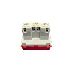 Modulo Tomada 2P+T 10A 250V Vermelho Wetzel