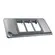 Tampa Condulete Aluminio 1" 3 Postos Horizontais e Moldura Wetzel