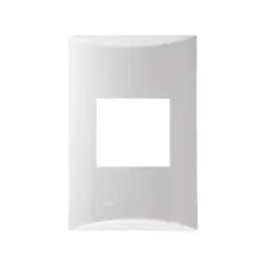 Placa 4x2 Para 2 Modulos junto Brava Branco Soprano