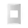 Placa 4x2 Para 2 Modulos junto Brava Branco Soprano