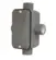 Condulete Aluminio Cinza ( X ) 3/4" Tampa Cega Vedada PVC BSP Wetzel