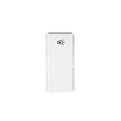 Modulo Interruptor Pulsador Simbolo Lampada 10A 250V (573221) Branco Brava Soprano