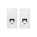 Conjunto 2 Tampa P/Rj45 S/ Conect Branco Brava Soprano