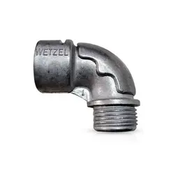 Conector Box Curvo Aluminio 2" c/Tampa Wetzel