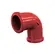 Cotovelo PVC 1/2" P/Condulete s/Rosca Vermelho Wetzel