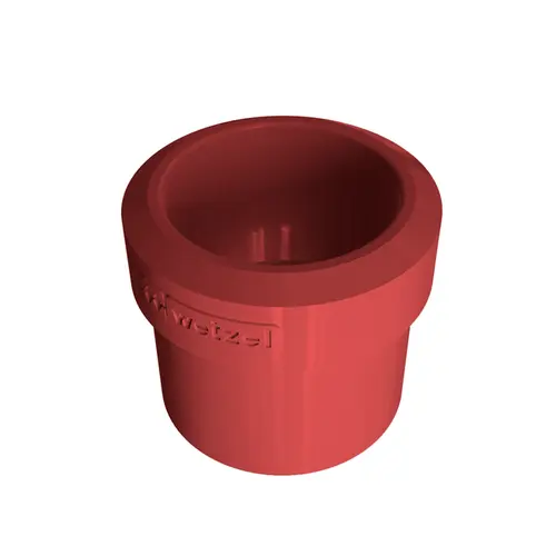 Bucha Reducao PVC 1" X 3/4" s/Rosca Vermelho Wetzel