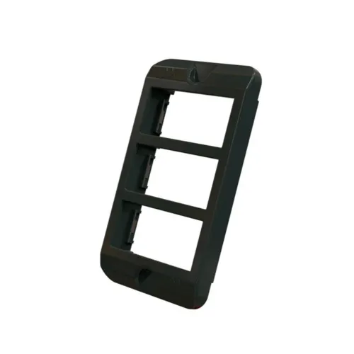 Tampa Modular Condulete PVC 1" 3 Postos Horizontal Preto Wetzel