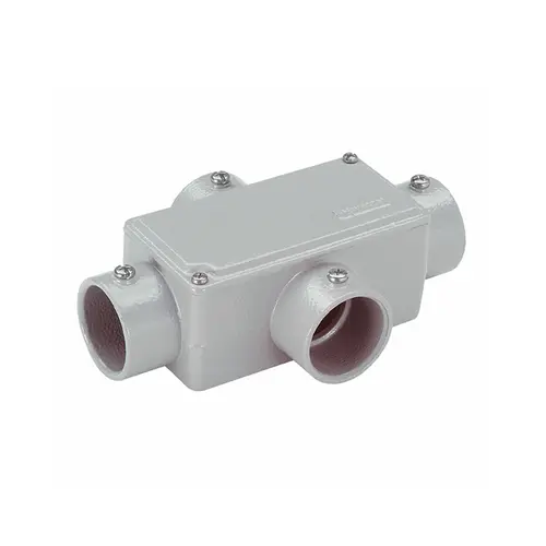 Condulete Aluminio Cinza ( X ) 2" C/Tampa S/Vedacao S/Rosca Wetzel
